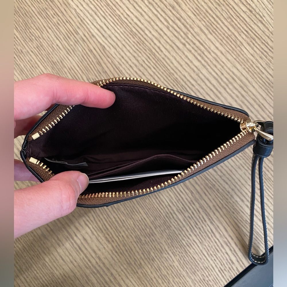 Coach Small Wristlet In Signature Canvas - Picture 4 of 4